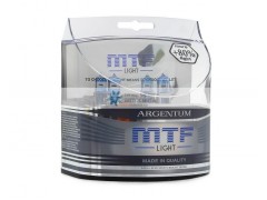 Набор галогеновых ламп MTF Light H3 Argentum +80% 4000K